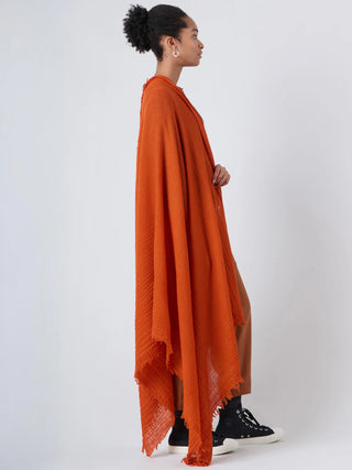 Fine Wool Crinkle Textured Wrap Scarf - Forgotten Tribes