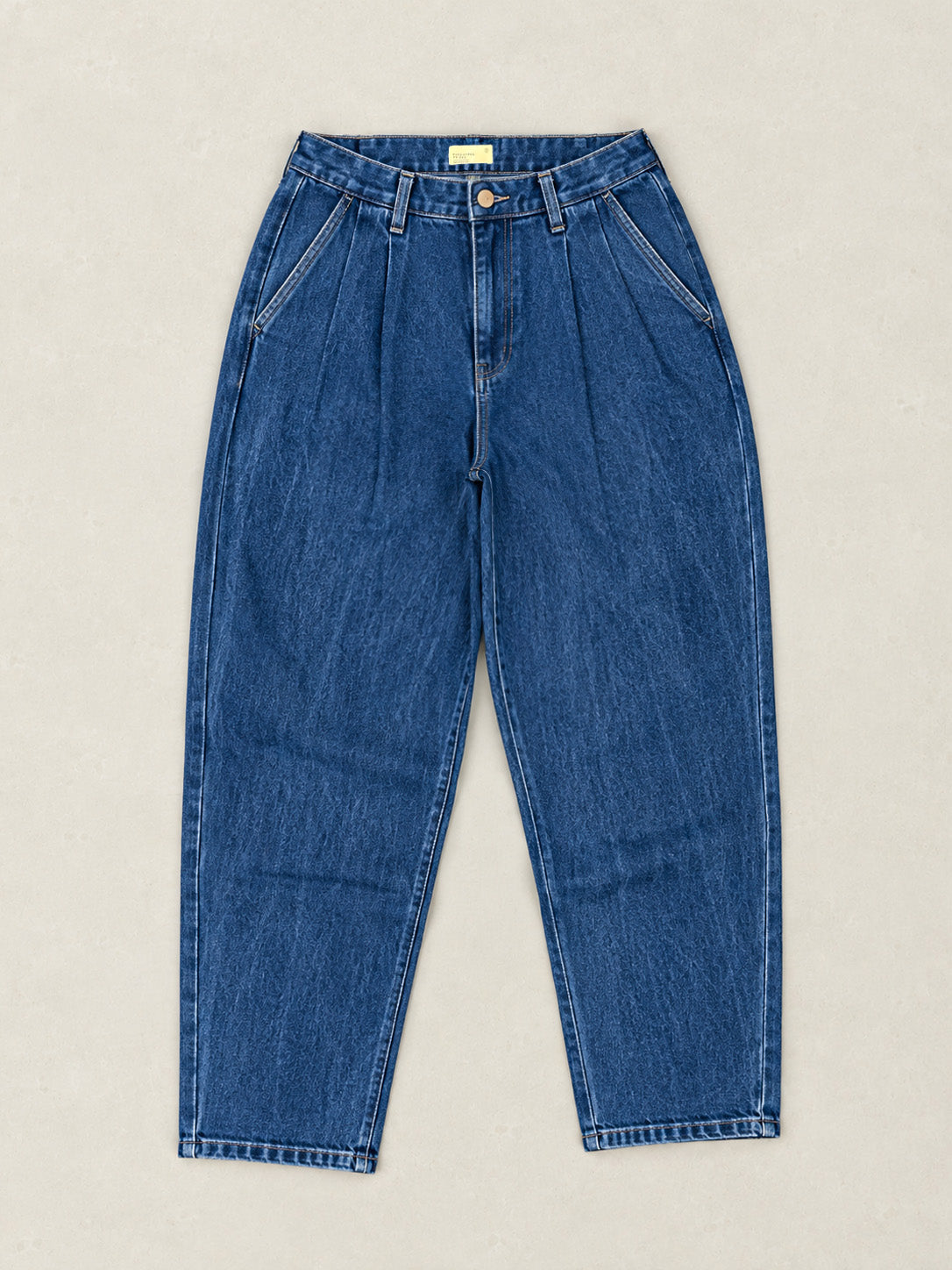 Eigg - Denim Pleated Jeans - Almost Perfect - Forgotten Tribes