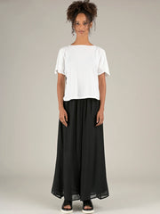 Fine Cotton Muslin Wide Leg Trousers - Forgotten Tribes
