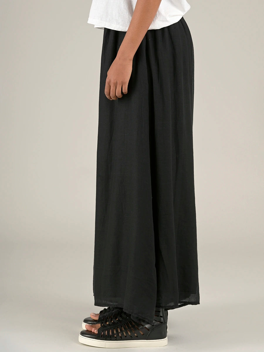 Fine Cotton Muslin Wide Leg Trousers - Forgotten Tribes