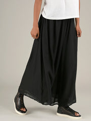 Fine Cotton Muslin Wide Leg Trousers - Forgotten Tribes