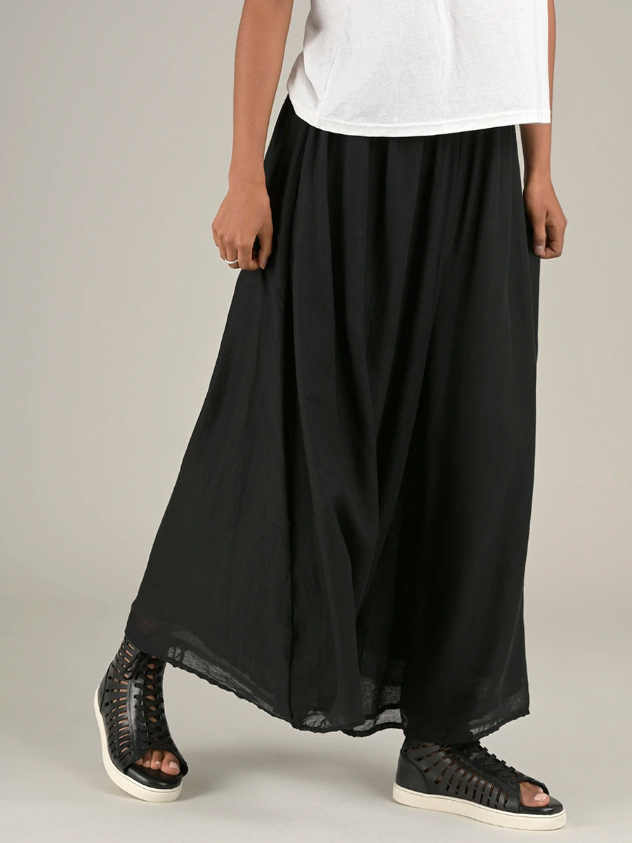 Fine Cotton Muslin Wide Leg Trousers - Forgotten Tribes