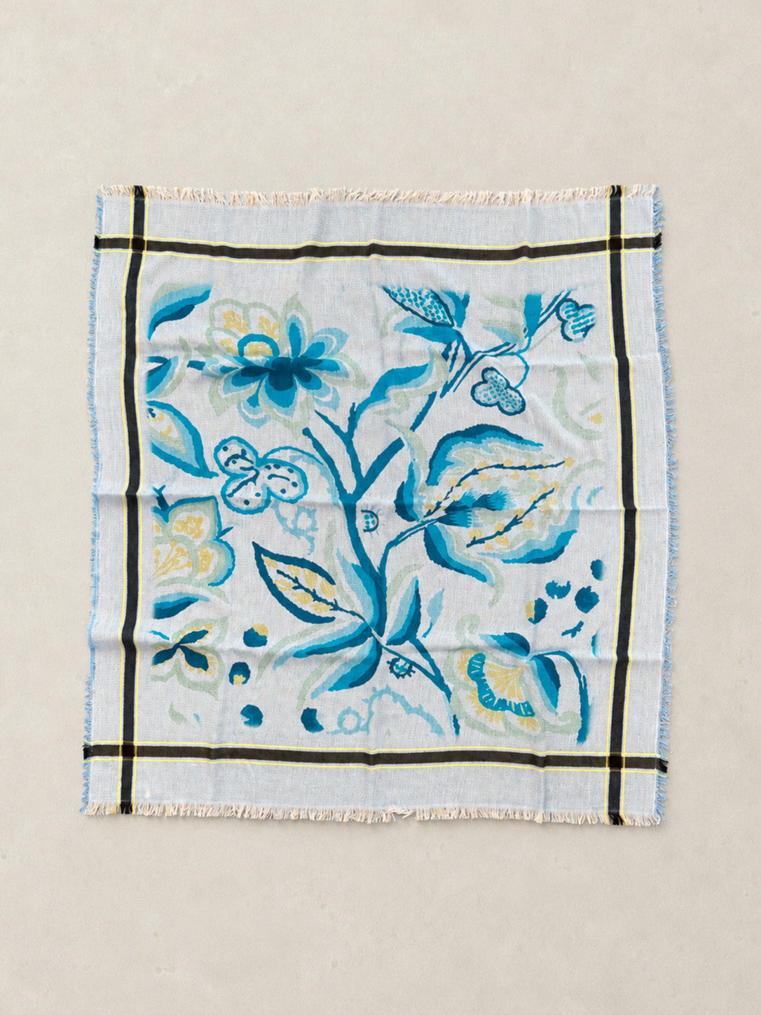 Fine Indian Cotton Print Scarf - Forgotten Tribes