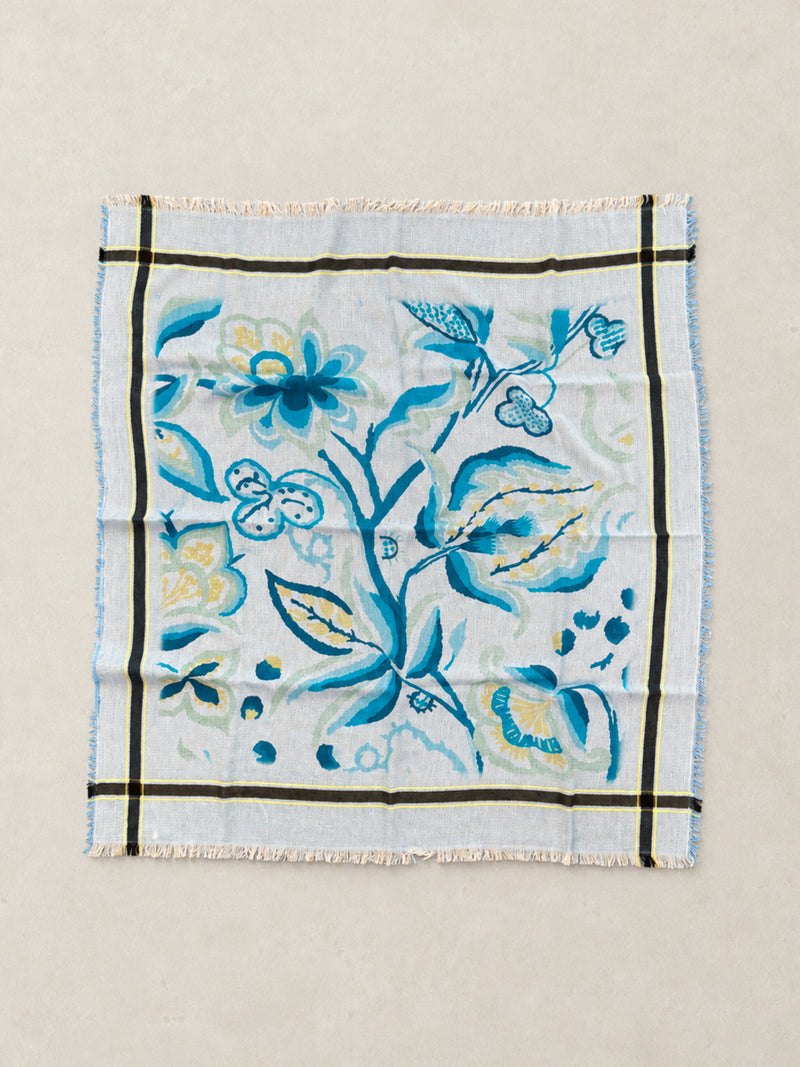 Fine Indian Cotton Print Scarf - Forgotten Tribes