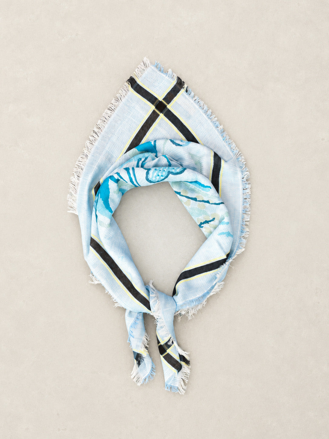 Fine Indian Cotton Print Scarf - Forgotten Tribes