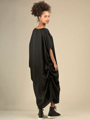 Front Pleat Kaftan Dress with Drawstrings - Forgotten Tribes