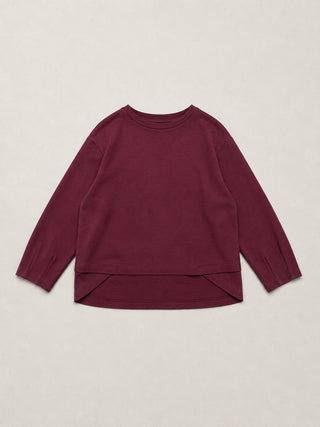 Futuna - Hemp Organic Cotton Interlock Top with Wrap Around Hem