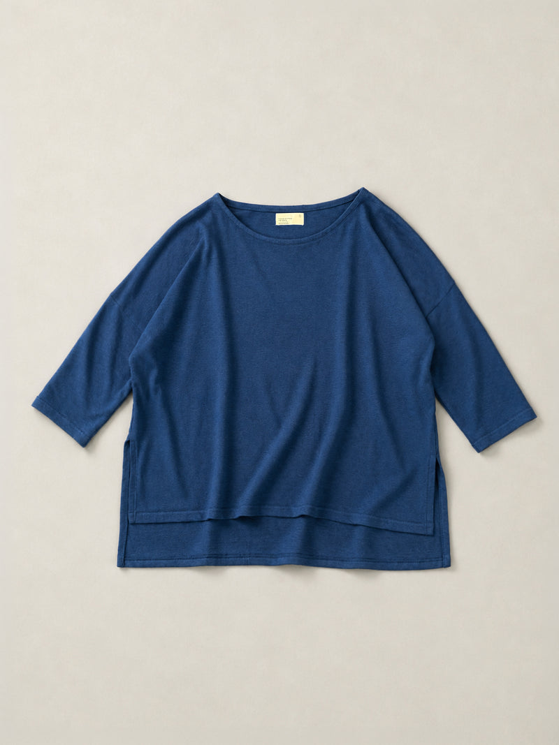 Gaya - Hemp Organic Cotton Cropped Sleeve T-Shirt - Forgotten Tribes