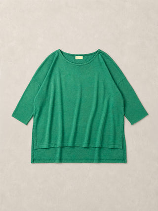 Gaya - Hemp Organic Cotton Cropped Sleeve T-Shirt - Forgotten Tribes