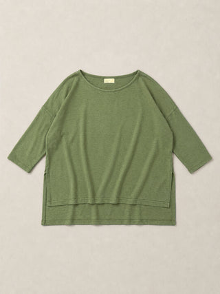 Gaya - Hemp Organic Cotton Cropped Sleeve T-Shirt - Forgotten Tribes