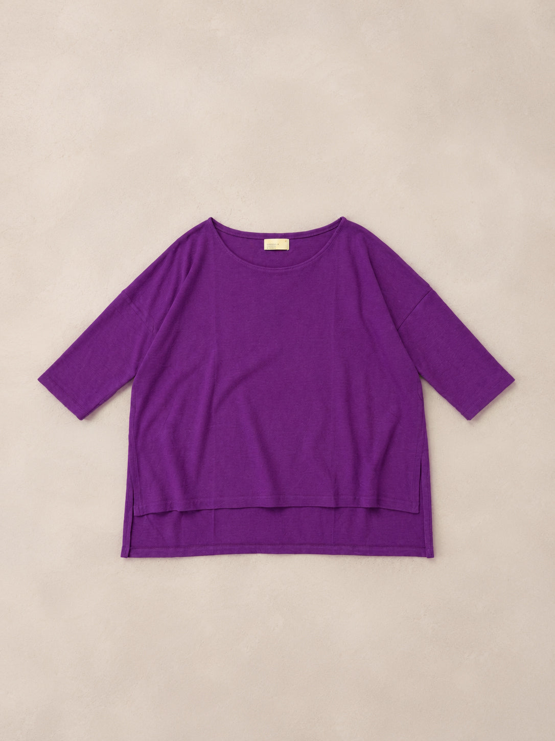 Gaya - Hemp Organic Cotton Cropped Sleeve T-Shirt - Forgotten Tribes