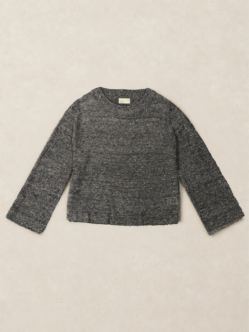 Hainan - Linen Cotton Honeycomb Stitch Knitted Long Sleeve Top - Forgotten Tribes