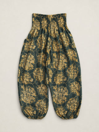 Harem Pants Original - Oriental Flower High Crotch