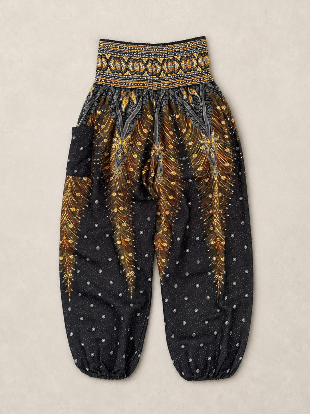 Harem Pants Original - Peacock High Crotch - Forgotten Tribes