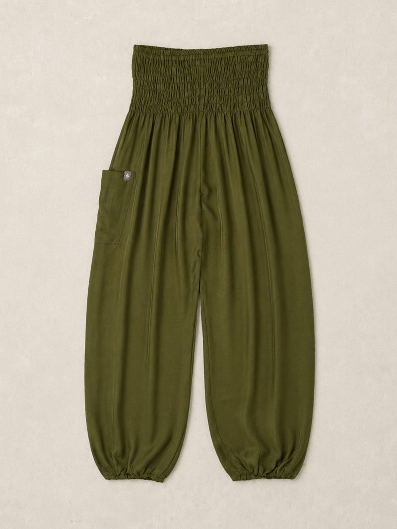 Harem Pants Original -  Plain Colour High Crotch - Superior Rayon Fabric - Forgotten Tribes