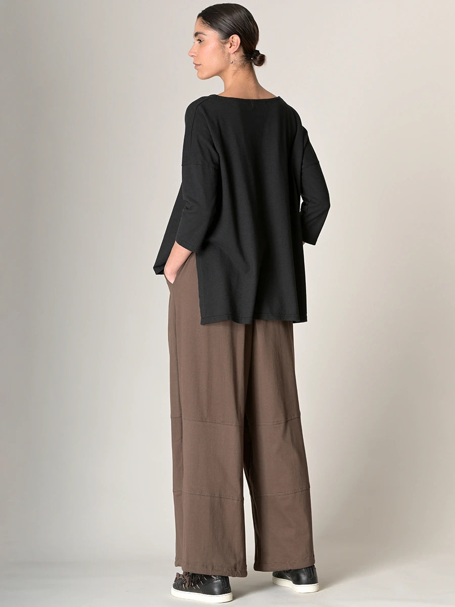 Heavyweight Hemp Organic Cotton Cropped Sleeve T-Shirt - Forgotten Tribes
