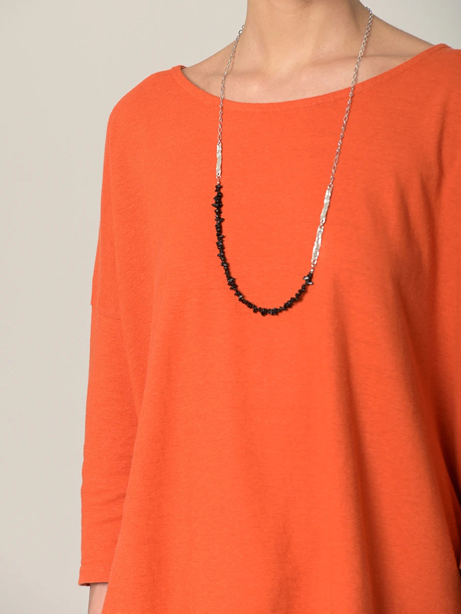 Heavyweight Hemp Organic Cotton Cropped Sleeve T-Shirt - Forgotten Tribes