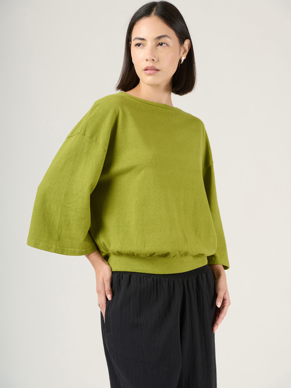 Heavyweight Hemp Organic Cotton Wide Sleeve T-Shirt - Forgotten Tribes
