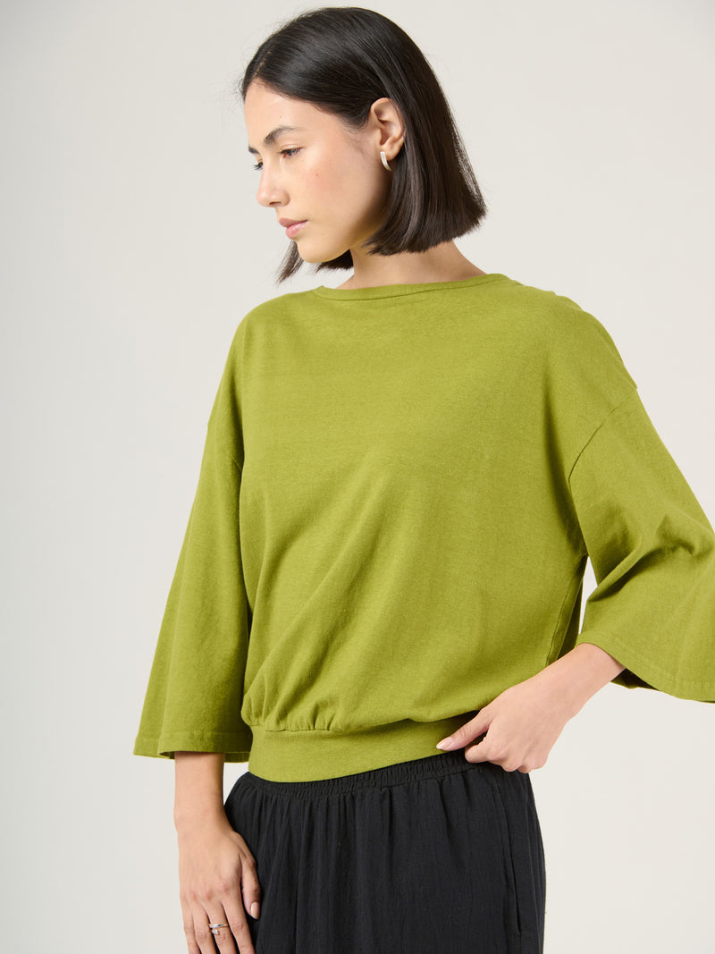 Heavyweight Hemp Organic Cotton Wide Sleeve T-Shirt - Forgotten Tribes