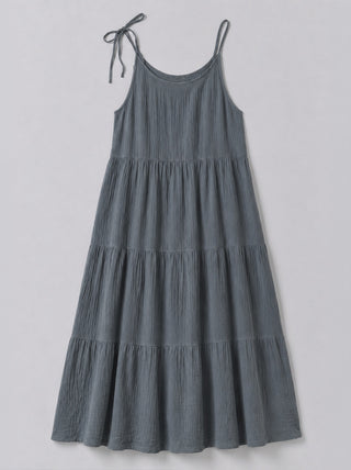 Izu - Cotton Gauze Tiered Dress - Forgotten Tribes