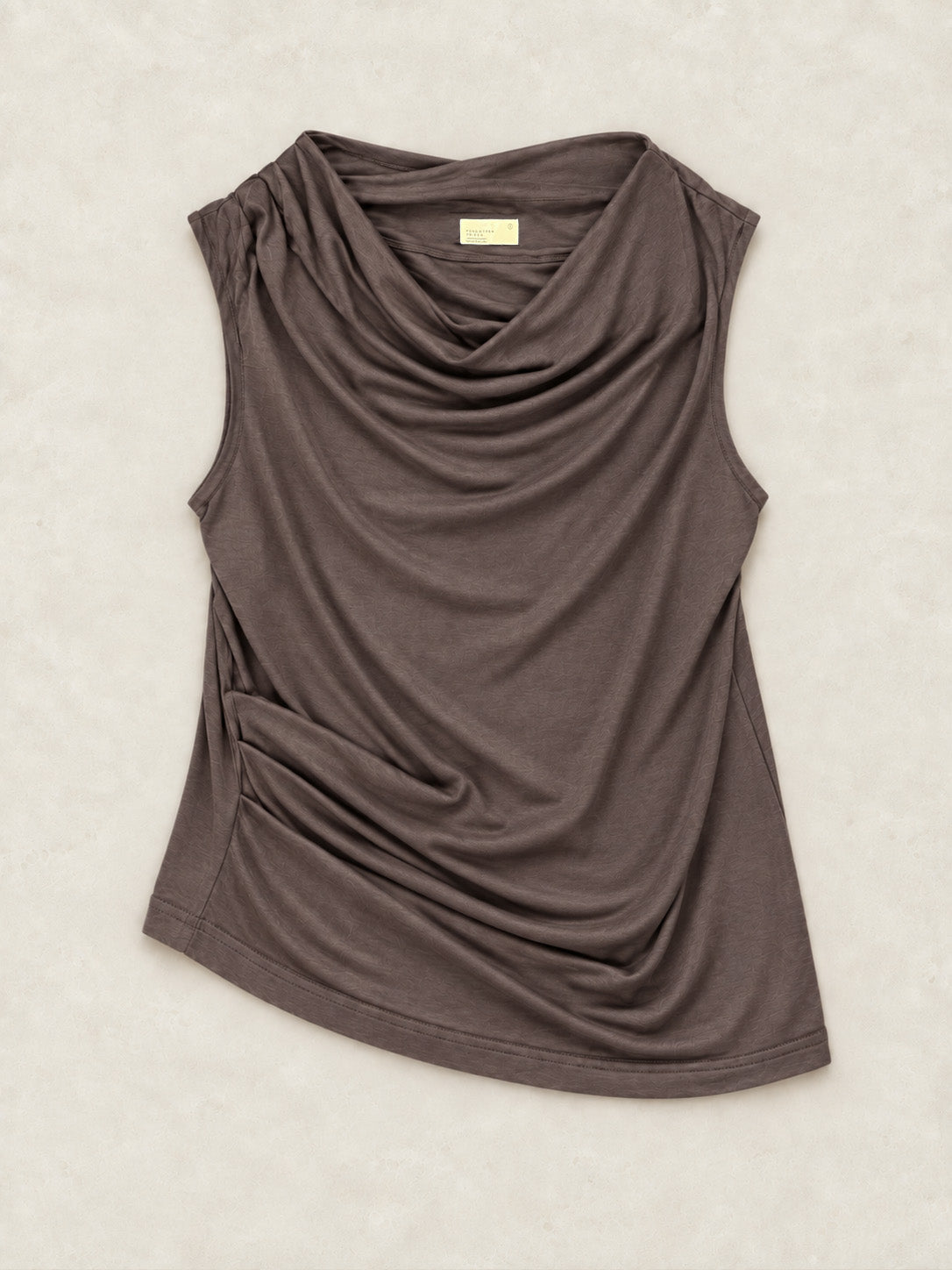Lira - Hemp Viscose Asymmetric Sleeveless Top - Forgotten Tribes