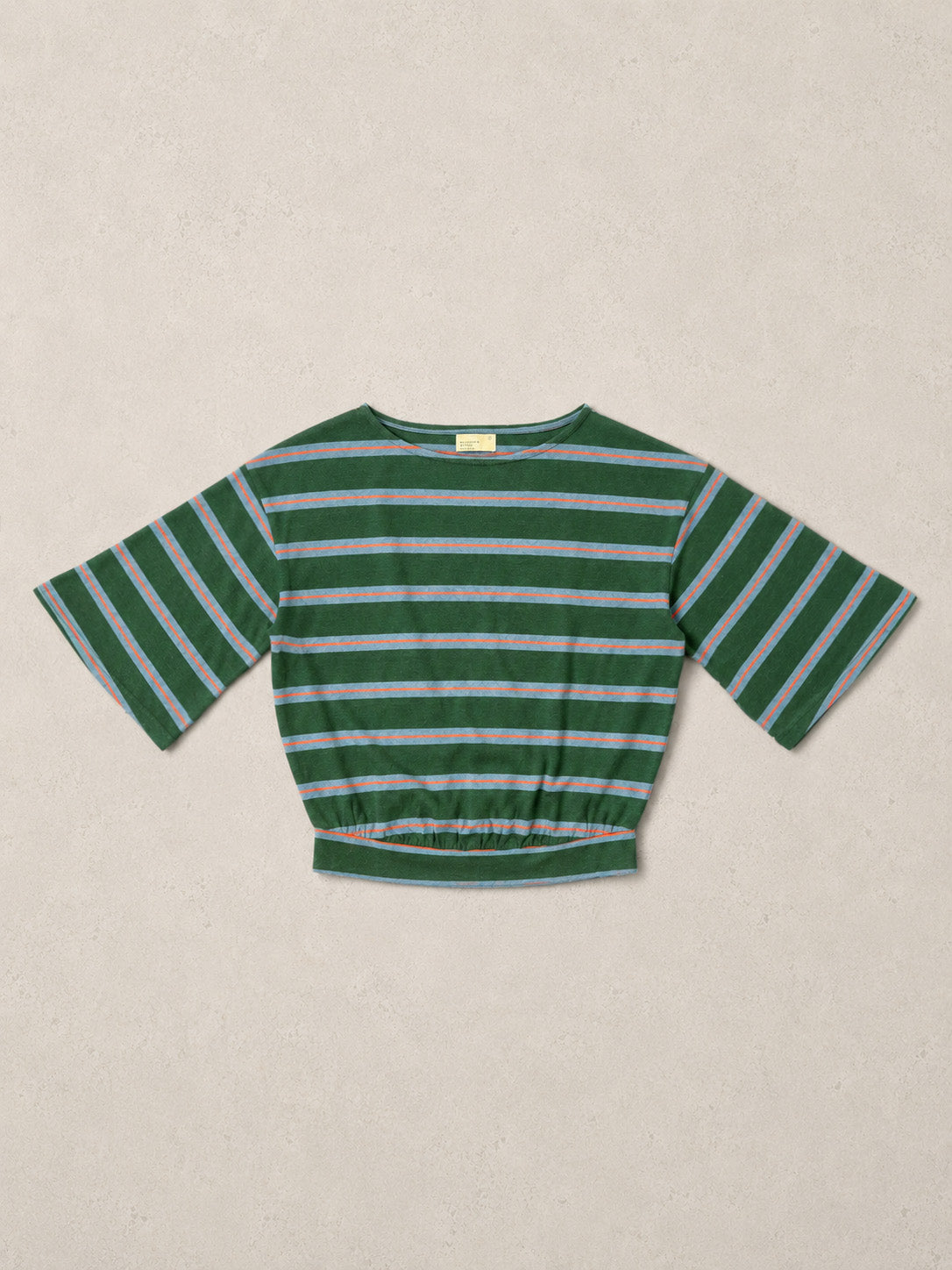 Luzon - Hemp Organic Cotton Wide Sleeve T-Shirt -Stripe