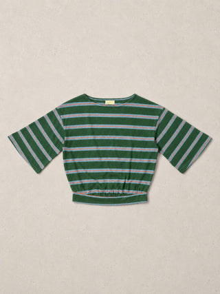 Luzon - Hemp Organic Cotton Wide Sleeve T-Shirt -Stripe