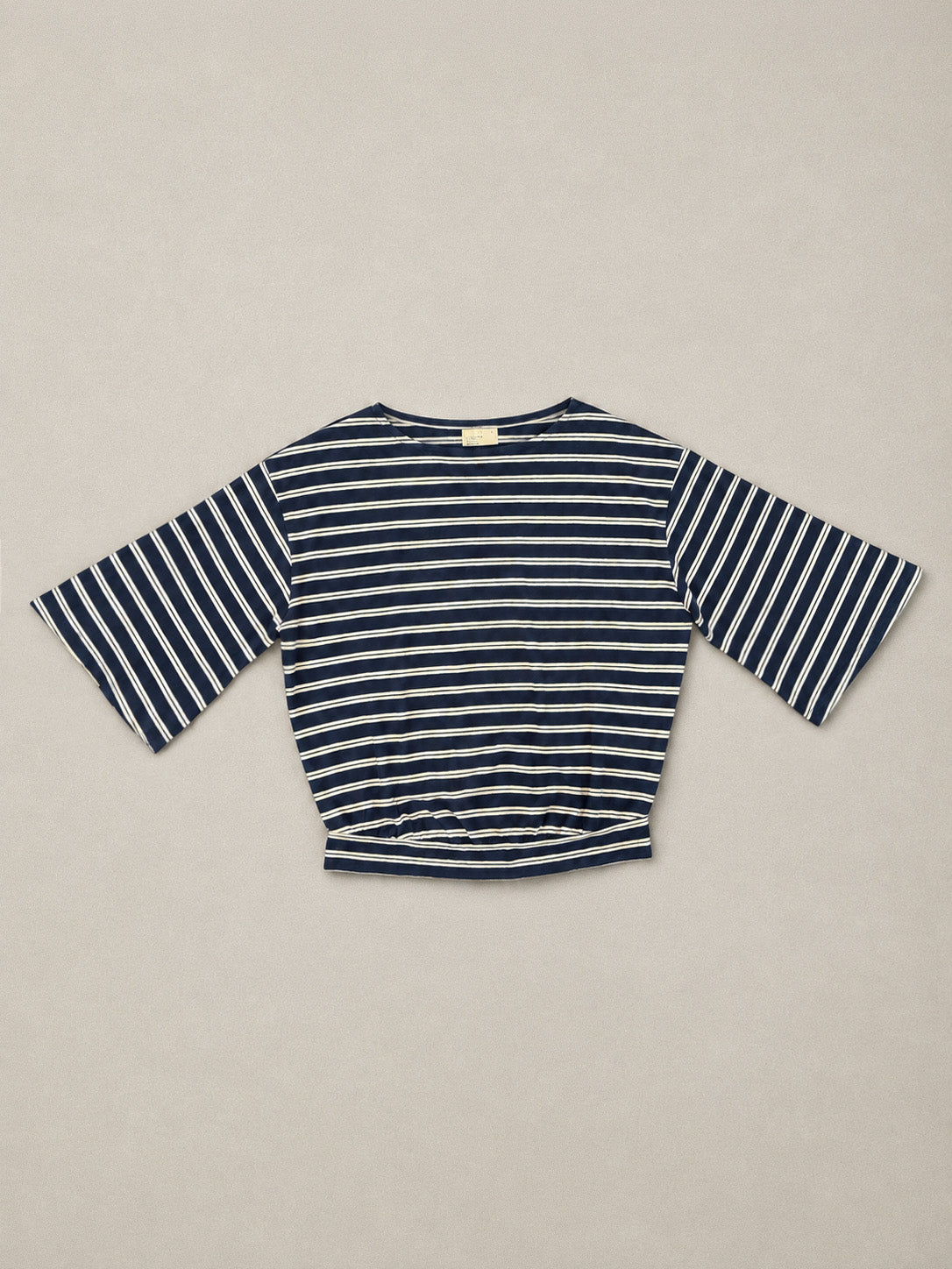 Luzon - Hemp Organic Cotton Wide Sleeve T-Shirt -Stripe