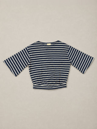 Luzon - Hemp Organic Cotton Wide Sleeve T-Shirt -Stripe