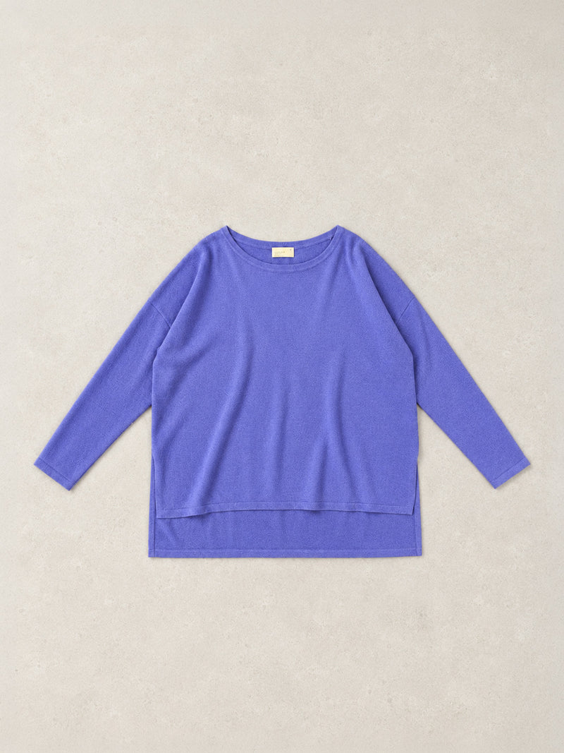 Meira - Merino Wool Bamboo Blend Fine Knit Jumper with Side Slits - Forgotten Tribes