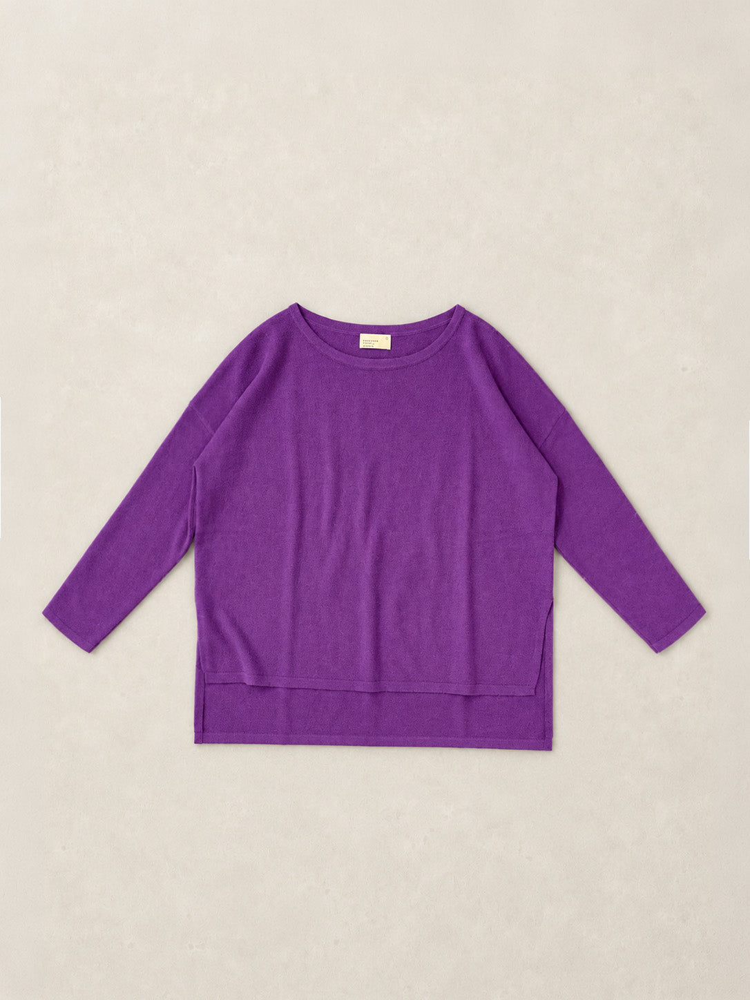 Meira - Merino Wool Bamboo Blend Fine Knit Jumper with Side Slits - Forgotten Tribes