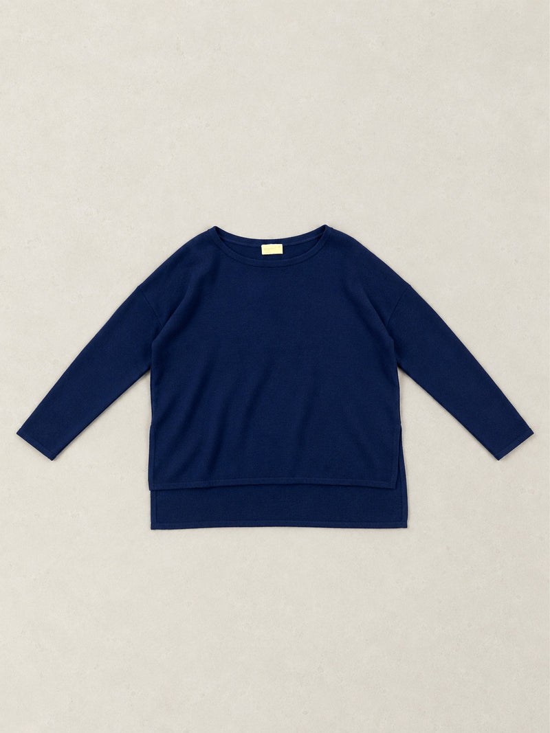 Meira - Merino Wool Bamboo Blend Fine Knit Jumper with Side Slits - Forgotten Tribes