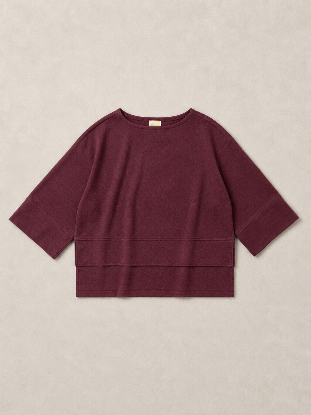 Noshiro - Hemp Organic Cotton Interlock Boat Neck Top - Forgotten Tribes