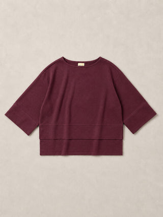 Noshiro - Hemp Organic Cotton Interlock Boat Neck Top