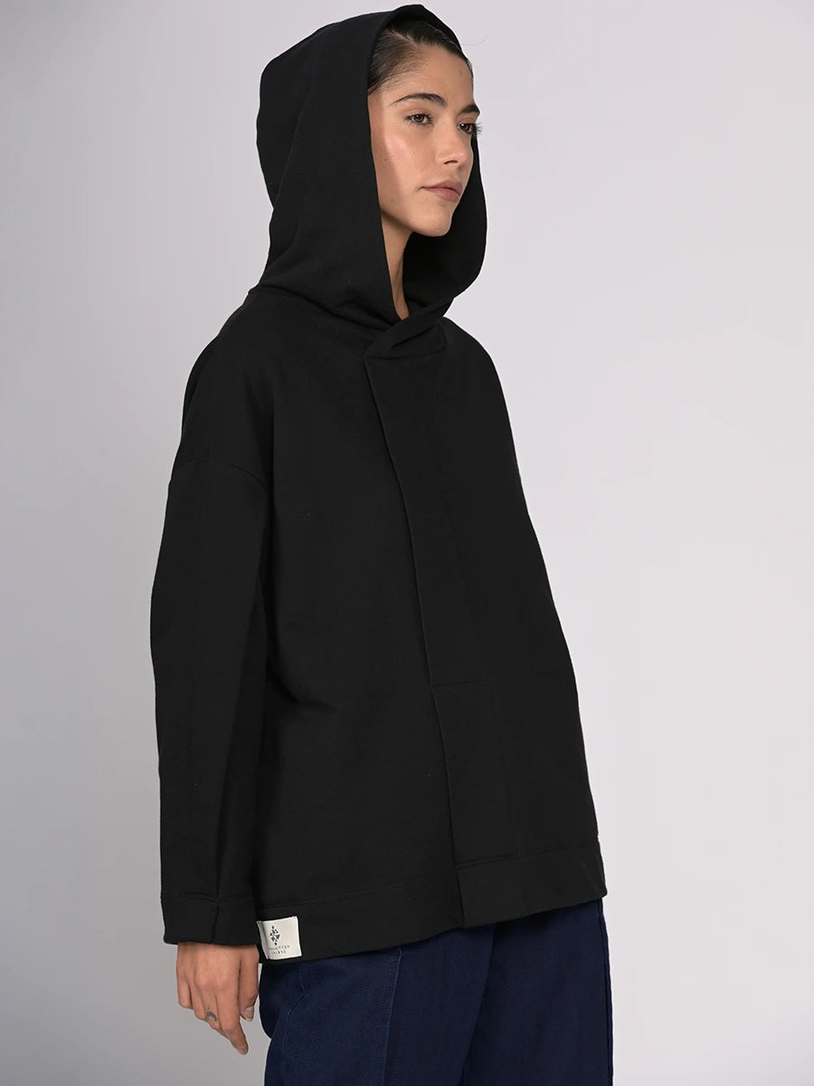 Organic Cotton Front Pleat Hoodie - Forgotten Tribes