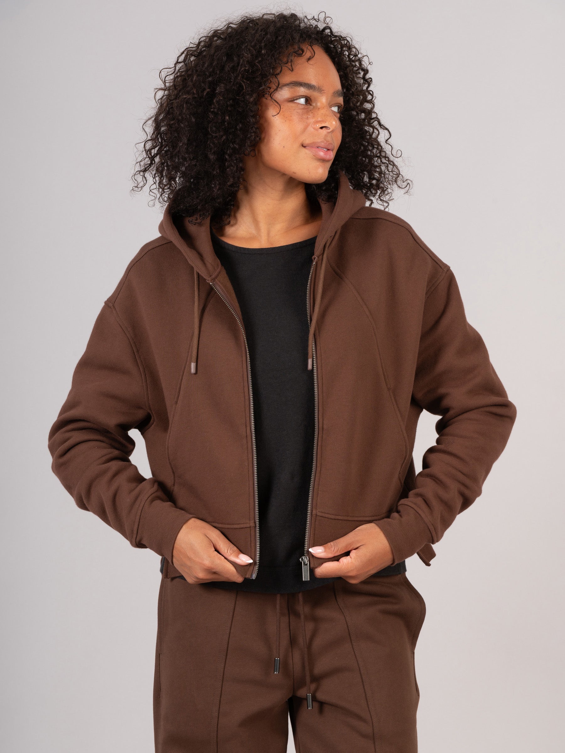 Fogo - Cotton Fleece Zip Up Hoodie