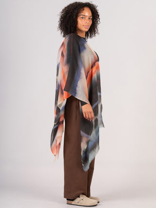 Fine Wool Print Scarf - Dusk Mirage - Forgotten Tribes