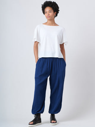 Harem Pants 2.0 - Crinkle Cotton Gauze High Crotch - Forgotten Tribes