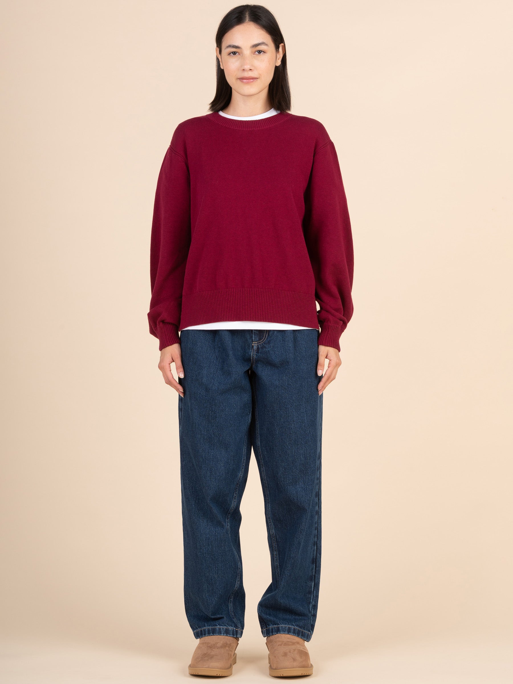 Senja - Cotton Cashmere Blend Balloon Sleeve Sweater - Forgotten Tribes