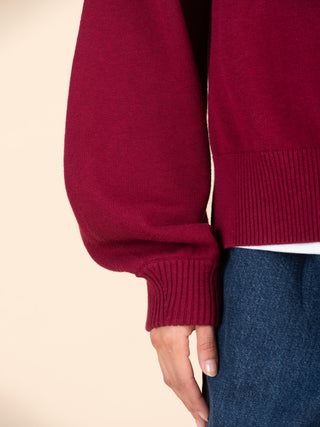 Senja - Cotton Cashmere Blend Balloon Sleeve Sweater - Forgotten Tribes