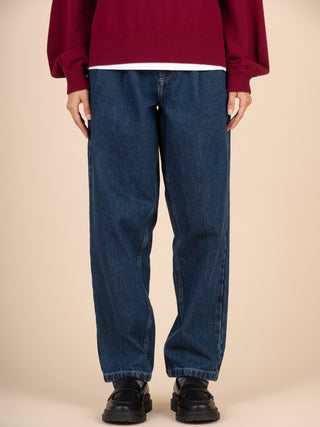 Eigg - Denim Pleated Jeans - Forgotten Tribes