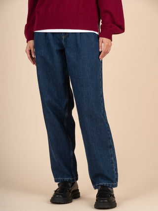 Eigg - Denim Pleated Jeans - Forgotten Tribes