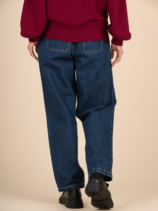 Eigg - Denim Pleated Jeans - Forgotten Tribes