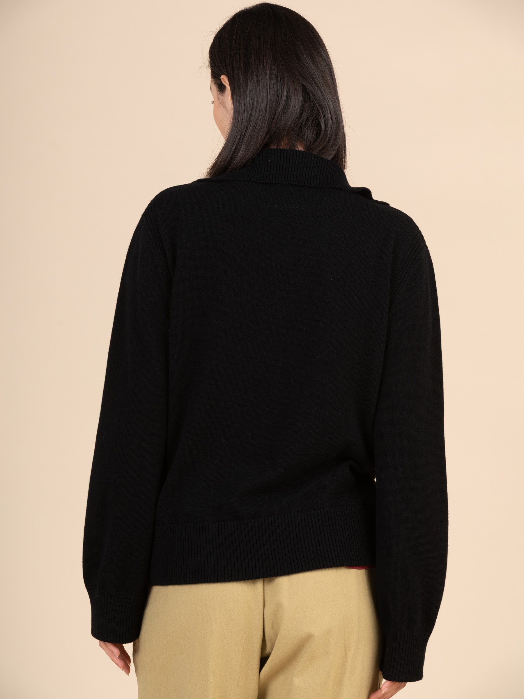 Shima - Cotton Cashmere Blend Polo Sweater - Forgotten Tribes