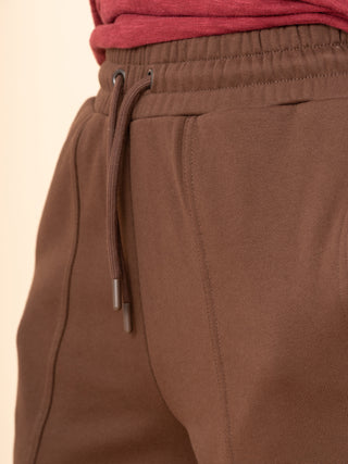 Sable - Cotton Fleece Straight Leg Trousers - Forgotten Tribes