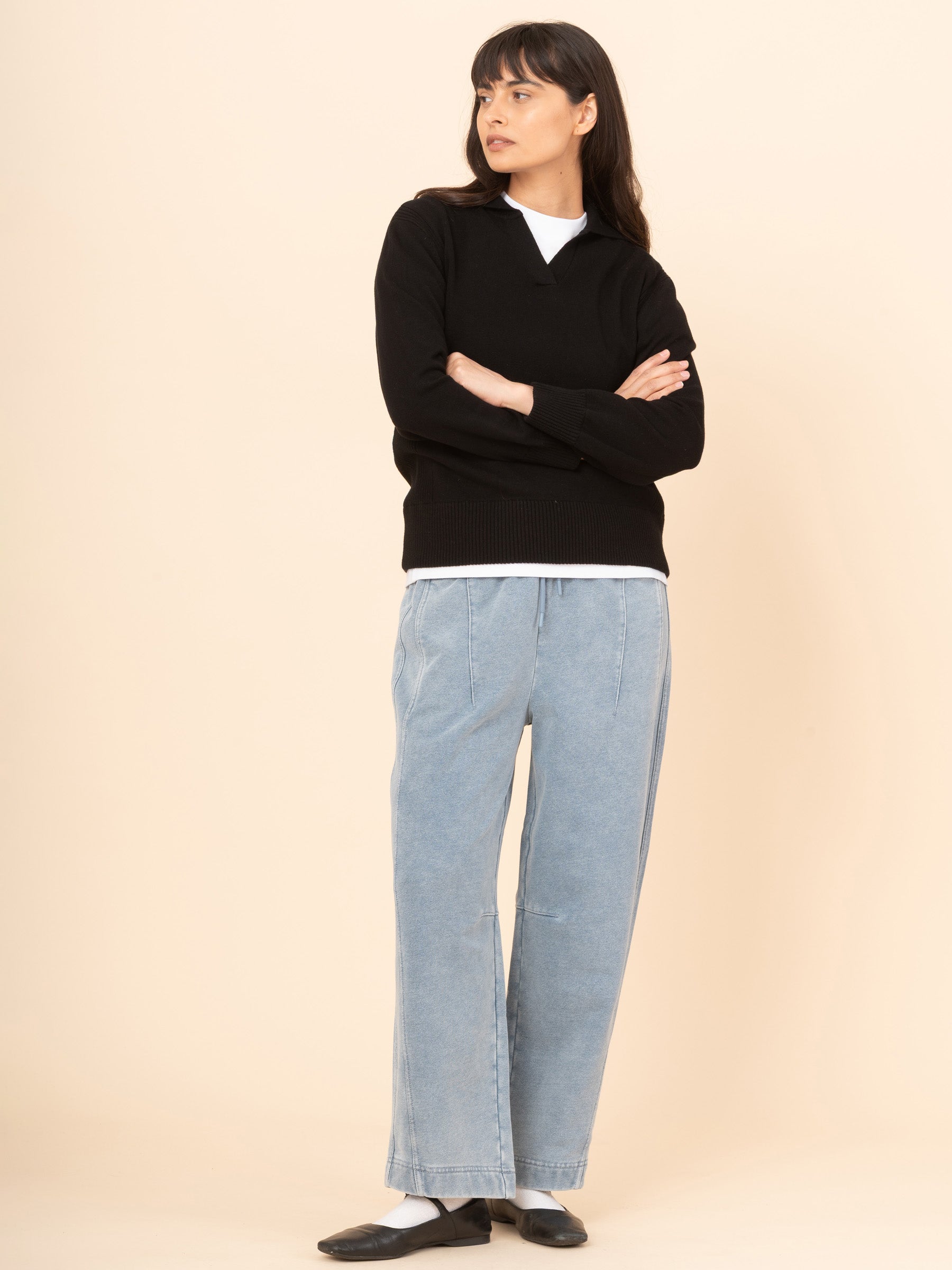 Shima - Cotton Cashmere Blend Polo Sweater