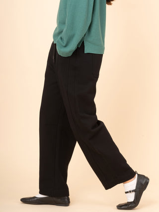 Paxi - Cotton Fleece Barrel Leg Trousers - Forgotten Tribes