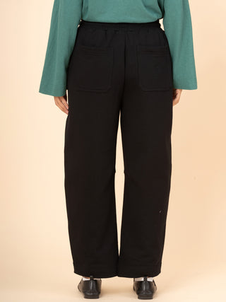 Paxi - Cotton Fleece Barrel Leg Trousers - Forgotten Tribes