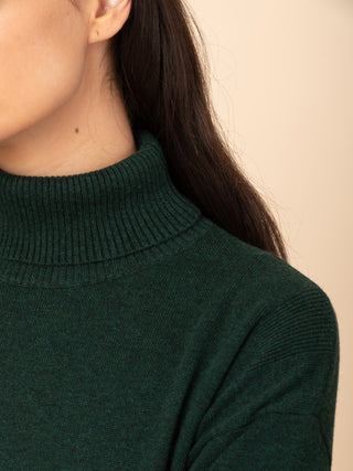 Kume - Cotton Cashmere Blend Turtle Neck Sweater - Forgotten Tribes