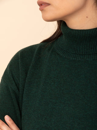 Kume - Cotton Cashmere Blend Turtle Neck Sweater - Forgotten Tribes